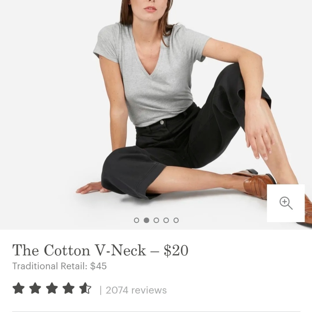 Cotton V Neck
